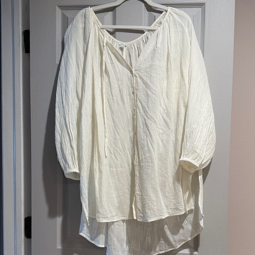 Elegant Cream Women's Beach Coverup